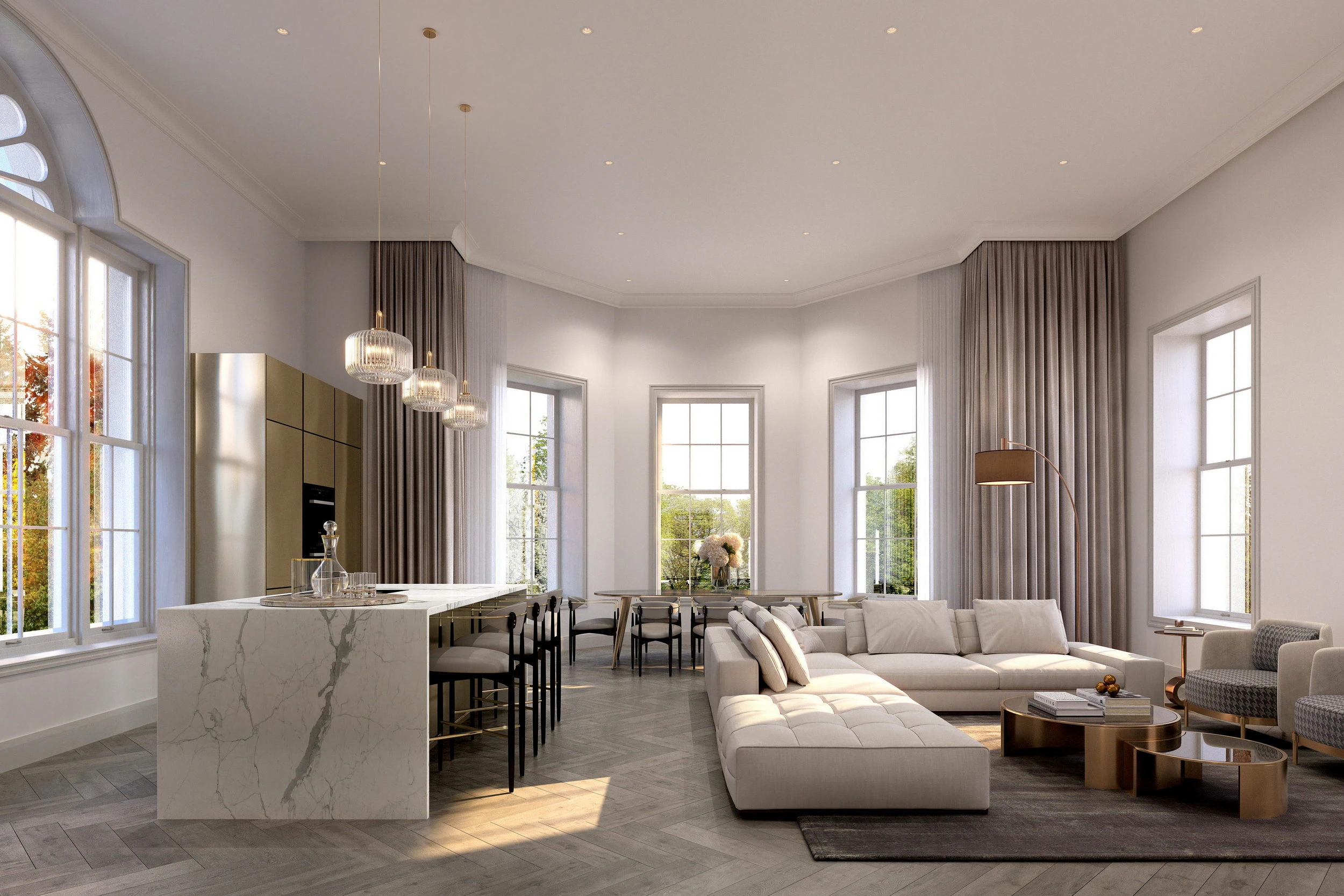 The Woodcote — architectural visualisation by Construct Media