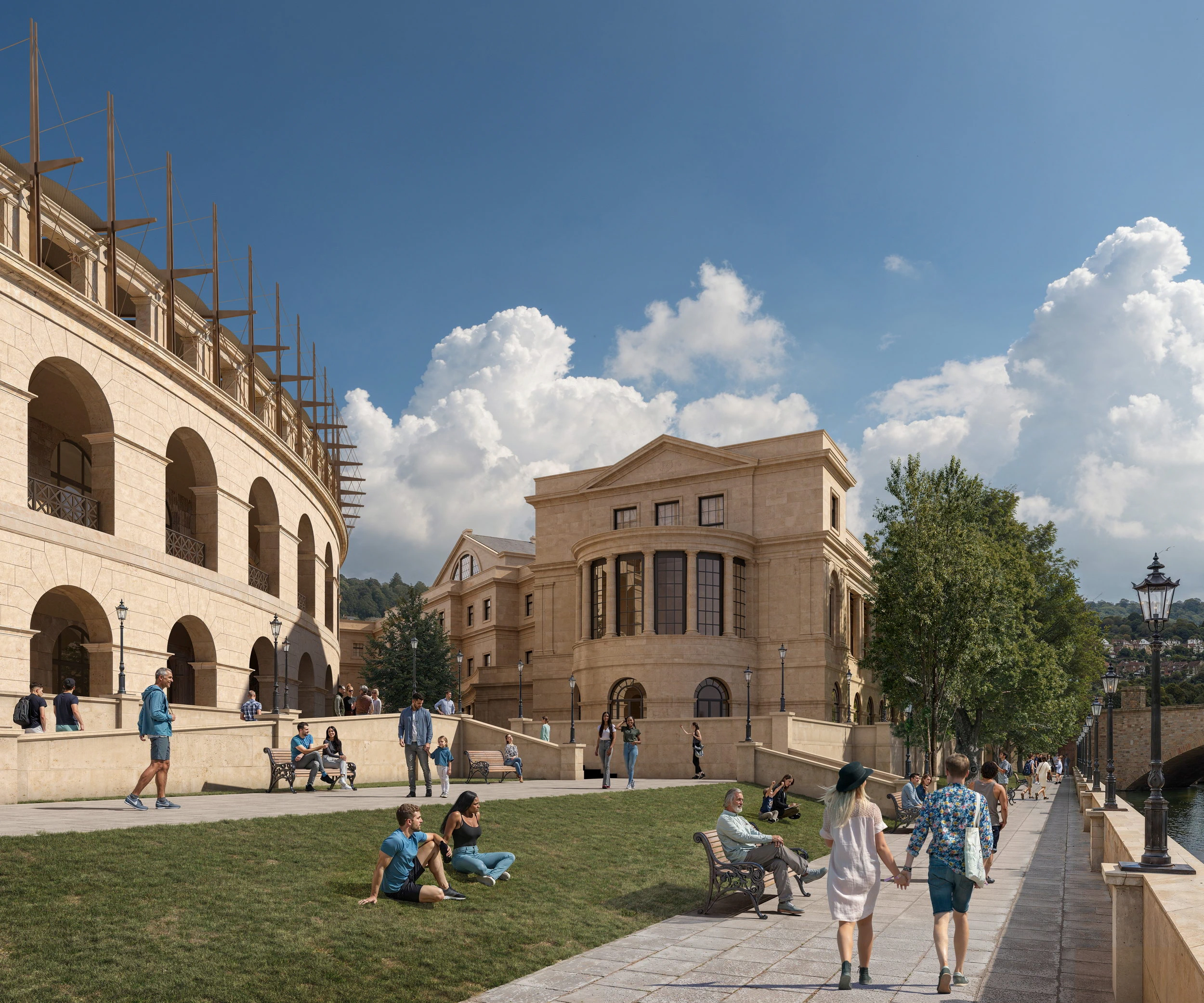 Bath Arena — architectural visualisation by Construct Media