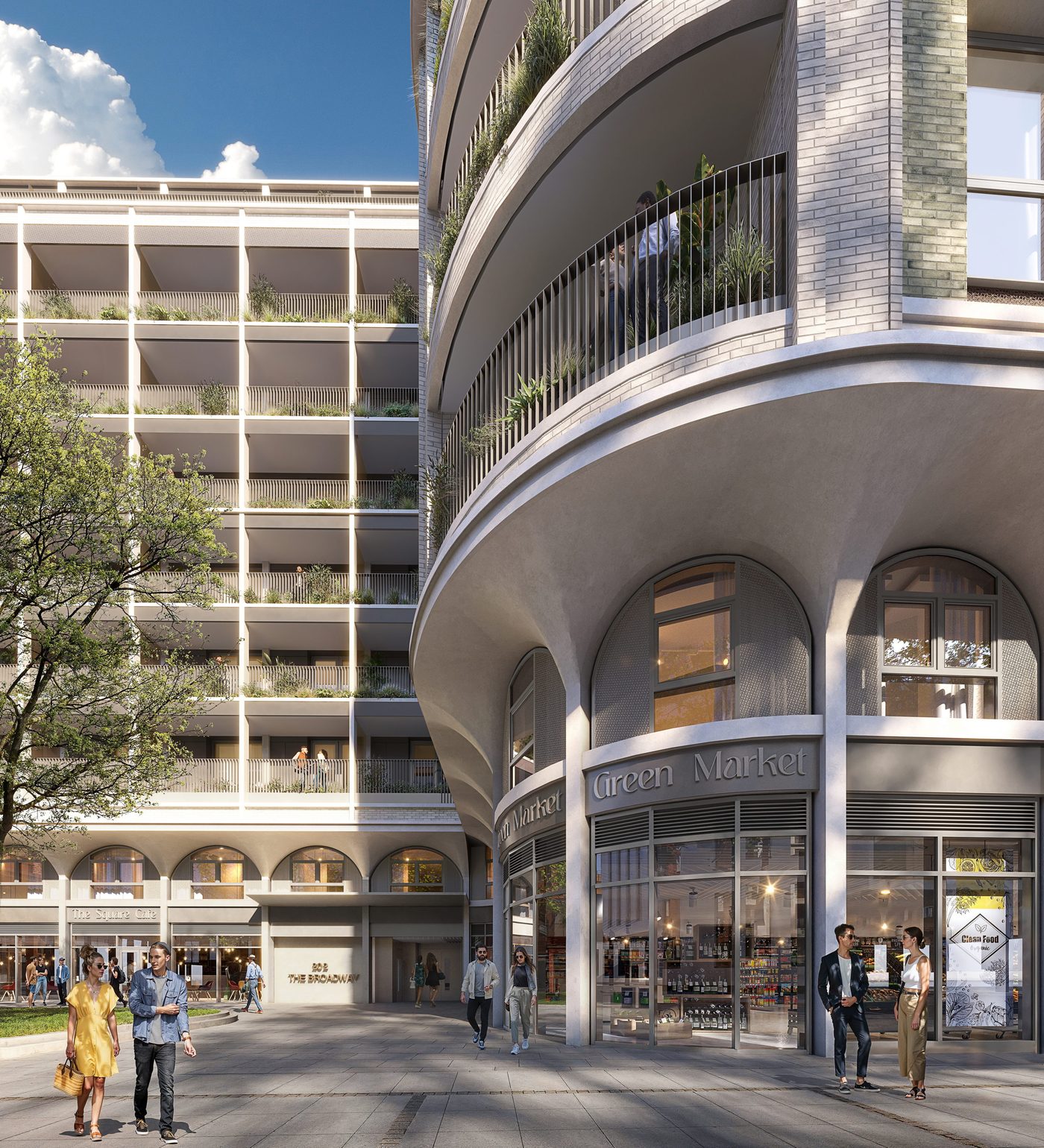Wimbledon Place — architectural visualisation by Construct Media
