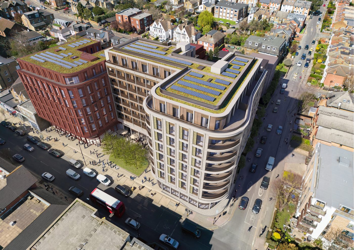 Wimbledon Place — architectural visualisation by Construct Media