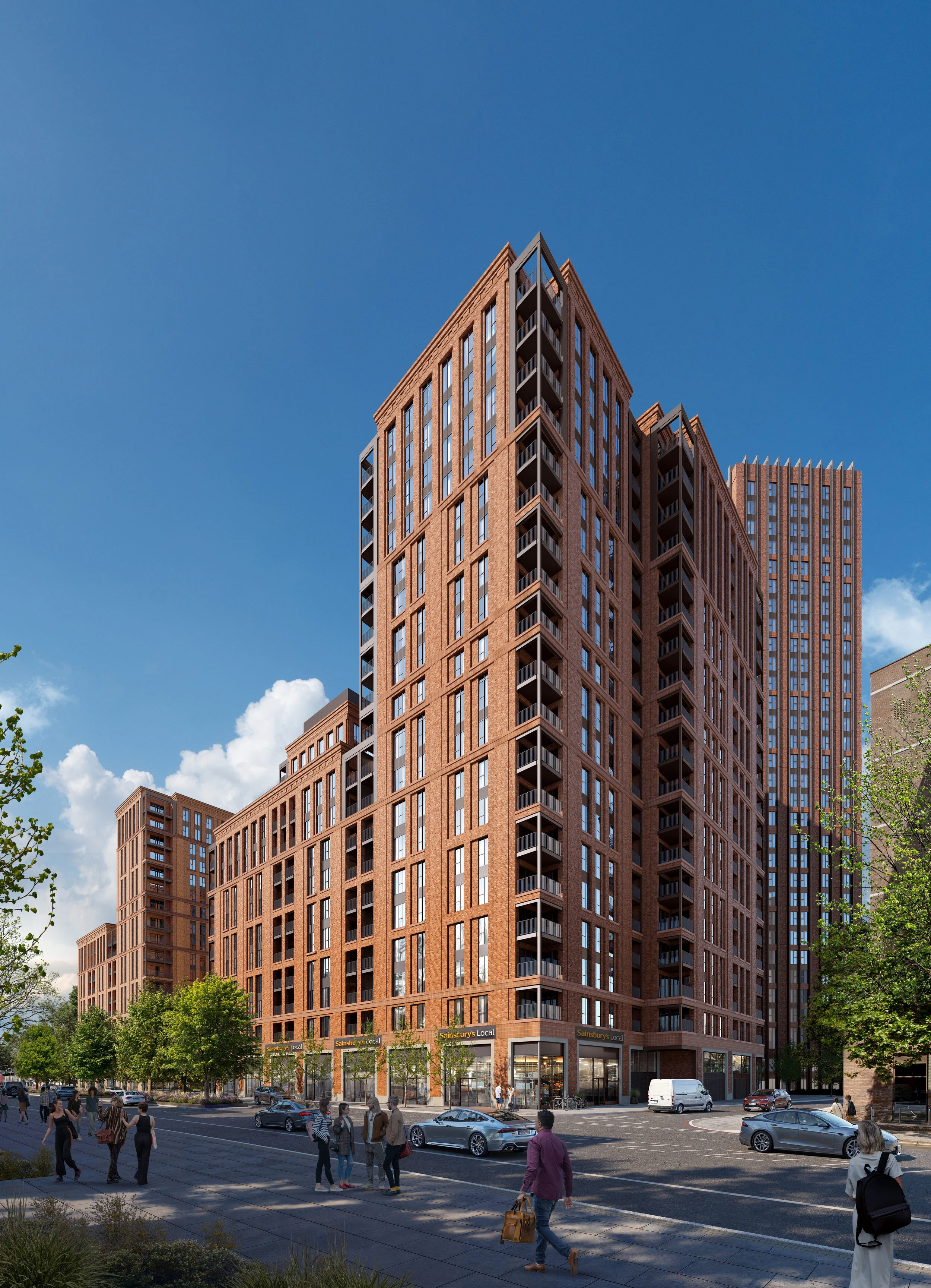 Planning CGI for residential development at Old Kent Road, London — Construct Media