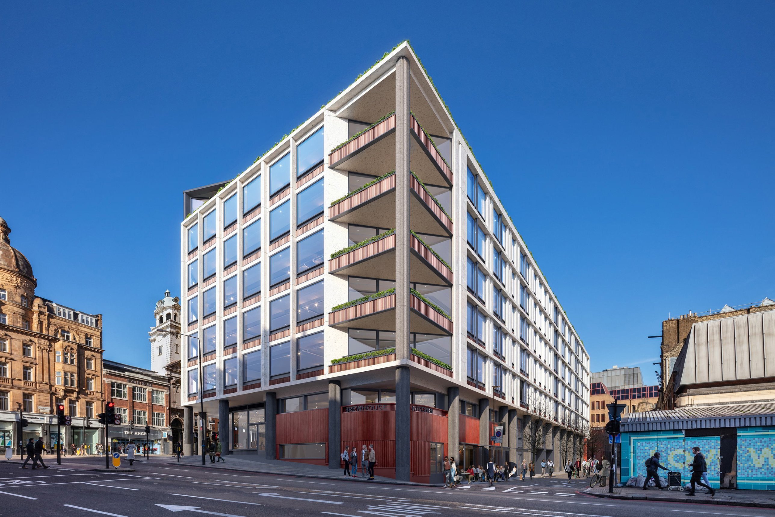 Proposed corner building at the Angel, Islington